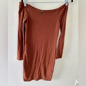 Cotton On Ribbed Off-Shoulder Dress